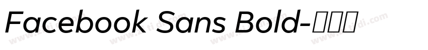 Facebook Sans Bold字体转换